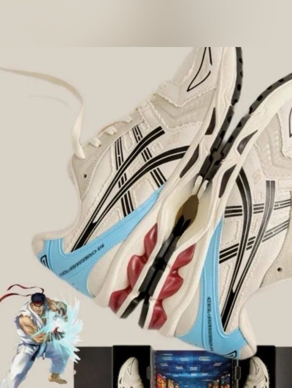Size 11.5 - Rare🔥 ASICS Kith Marvel vs Capcom Gel-Kayano 14 Ryu Brand New